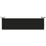 2-Piece Bench Cushions SOEST 2 pcs 100% Polyester Black 949053