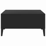 805987 Coffee Table Black 60x60x30 cm Engineered Wood