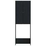 Toilet Cabinet ALKMAAR Black 66 x 25.5 x 190 cm Engineered Wood 896256