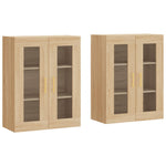 Wall Mounted Cabinets 2 pcs Sonoma Oak Engineered Wood 3197932