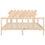 Bed Frame without Mattress 160x200 cm Solid Wood Pine 3193476