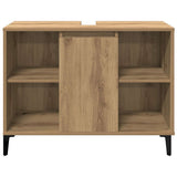 Sink Cabinet Artisan Oak 80x33x60 cm Engineered Wood 857136