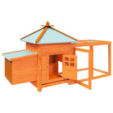Chicken Coop Brown Solid firwood, plywood, galvanised steel Large 170220