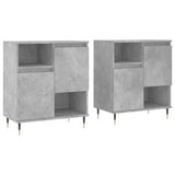 Sideboards 2 pcs Concrete Grey Engineered Wood 3190121