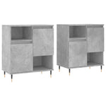 Sideboards 2 pcs Concrete Grey Engineered Wood 3190121