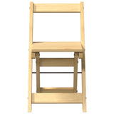 Dining Chairs Foldable 4 pcs Corona Wax Brown Solid Wood Pine 4013434