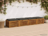 4-Piece Seat Cushions VUGHT 4 pcs 100% Polyester Anthracite 946276