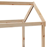 Day Bed with Roof without Mattress 90x190 cm Single Solid Wood 3282328
