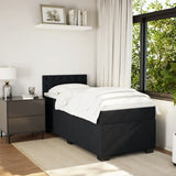 Box Spring Bed with Mattress Black 80x200 cm Velvet 3286176