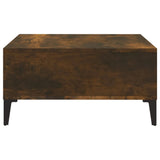 Coffee Table Smoked Oak 60x60x30 cm Engineered Wood 813167
