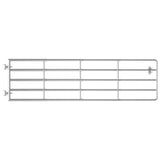 5 Bar Field Gate Steel x90 cm Silver 145986