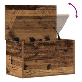 Storage Box Old Wood 60 x 35 x 35 cm Engineered Wood 868702