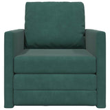 Sofa Bed Dark Green 74 x 77 x 81 cm Velvet 4106616