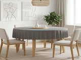 Table Cloth 5 pcs Round Light Grey 140 cm 42040486