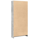 Bookcase Concrete Grey 80x24x176 cm Engineered Wood 857856