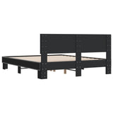 Bed Frame without Mattress Black 150x200 cm King Size 3280187