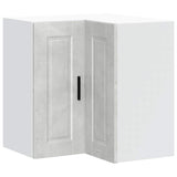 Kitchen Wall Corner Cabinet "Porto" Concrete Grey Engineered Wood 854101