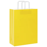 Paper Bags 250 pcs with Handles Yellow 26x12x35 cm 4102010
