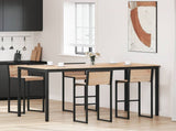 Bar Table Natural 200 x 100 x 105 cm Solid Pine Wood 3416327