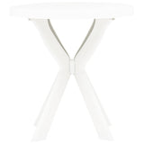 Bistro Table White 70 cm Plastic 48796