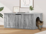 Cat House Grey Sonoma 85 x 55 x 50.5 cm Engineered Wood 8000722