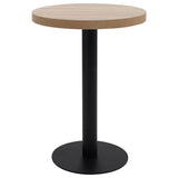 Bistro Table Light Brown 60 cm MDF 286421