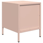 ZNTS Bedside Cabinets 2 pcs Pink 35x39x43.5 cm Steel 851247