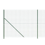 Wire Mesh Fence with Flange Green 1.6x10 m 154164