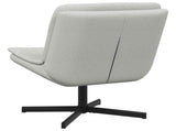 Swivel Chair Cloud Grey 63 x 75 x 76 cm Fabric 42007358
