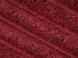 Throw Blankets 6 pcs Bordeaux Red 200 x 150 cm Fleece 42016894