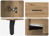Highboard 2 pcs Artisan Oak 69.5 x 34 x 180 cm Engineered Wood 3415977