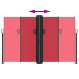 Retractable Side Awning Red 160x1000 cm 4004732