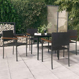 Garden Dining Set Black 3099420