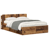 Headboard Cabinet with Storage Old Wood Engineered Wood 8001217