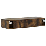 Wall-Mounted Side Table Smoked Oak 87.5 x 34.5 x 17 cm 898500