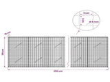 Gabion with 5 mm Wire and 5x5 cm Mesh 350x10x100 cm 3463969
