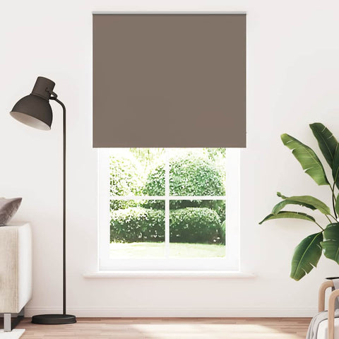 ZNTS Roller Blind Blackout Coffee 130x230 cm Fabric Width 126.6 cm Polyester 4011082