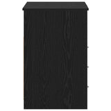 Desk with Door 2 pcs Black Oak 140 x 50 x 76 cm Engineered Wood 3332543