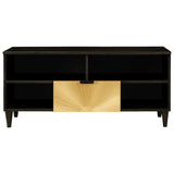 TV Cabinet Black and Gold 100 x 33 x 46 cm Engineered wood 4017844