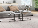 Three Nest of Tables, Marble Effect Finish T3398P344187