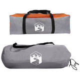 Side Tent with Roof Grey and Orange 410 x 410 x 250 cm 42028683