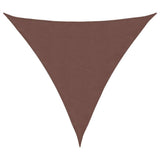Sunshade Sail Oxford Fabric Triangular 6x6x6 m Brown 135845