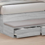 Bed Drawers Grey Sonoma 80 x 36.5 x 16.5 cm Engineered Wood 866928