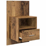 Bedside Cabinet 2 pcs Old Wood 50 x 32.5 x 80cm Engineered Wood 880495