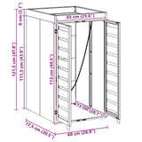 Wheelie Bin Storage with Planter Roof for 240L Bin Anthracite 42018683