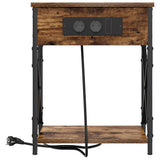 Bedside Cabinet Smoked Oak 41 x 31 x 51 cm Engineered Wood 859509