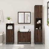 Bathroom Sink Cabinet Brown Oak 65x33x60 cm Engineered Wood 849268