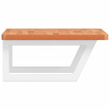 ZNTS Basin Shelf Wall Mounted Steel and Solid Wood Beech 3302426