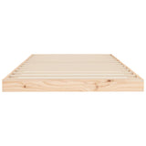 Bed Frame Natural Pine Solid wood, Plywood Single 823454