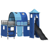 Kids'Loft Bed Frame Black and Blue 90 x 200 cm Metal 42020881